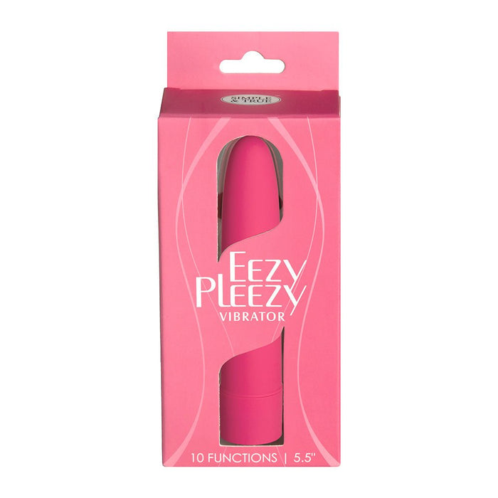 Simple & True Eezy Pleezy Classic Vibrator 5.5 In. Pink - SexToy.com