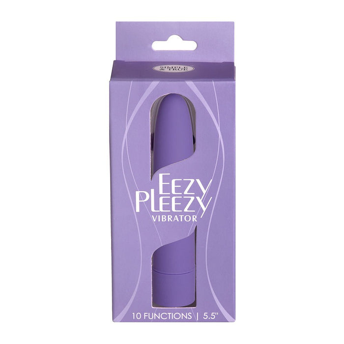 Simple & True Eezy Pleezy Classic Vibrator 5.5 In. Purple - SexToy.com