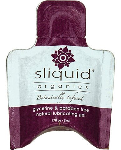 Sliquid organics natural lubricating gel - .17 oz pillow - SexToy.com