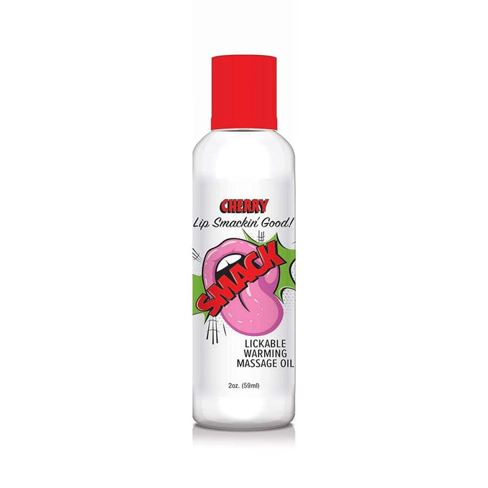 Smack Lickable Massage Oil Cherry 2 Oz. - SexToy.com