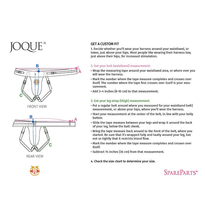 Spareparts Joque Double Strap Harness Red Size A - SexToy.com