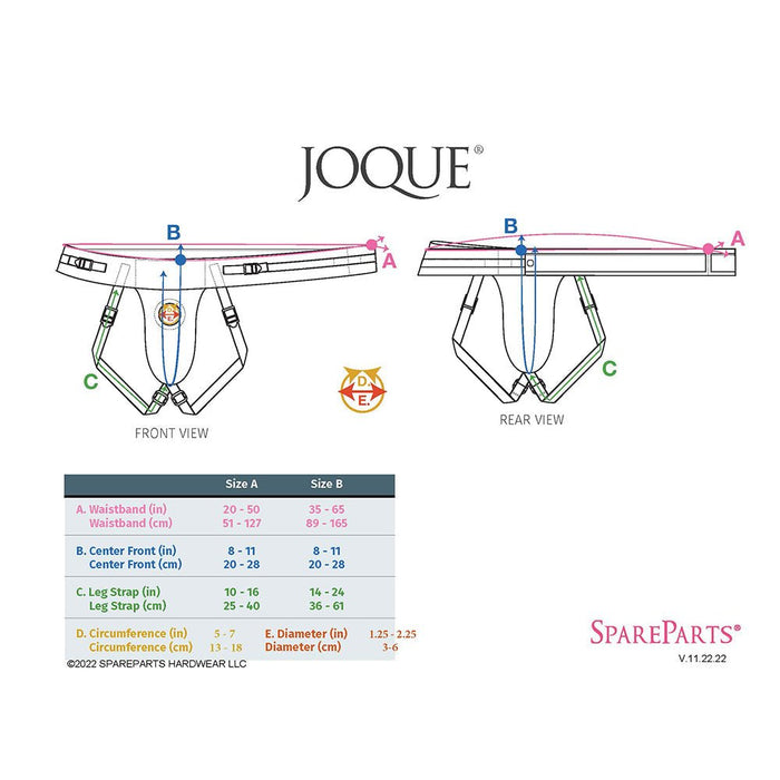 Spareparts Joque Double Strap Harness Red Size A - SexToy.com