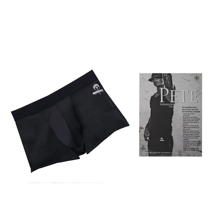 Spareparts Pete Trunks Nylon Packing Underwear Black Size 2xl - SexToy.com