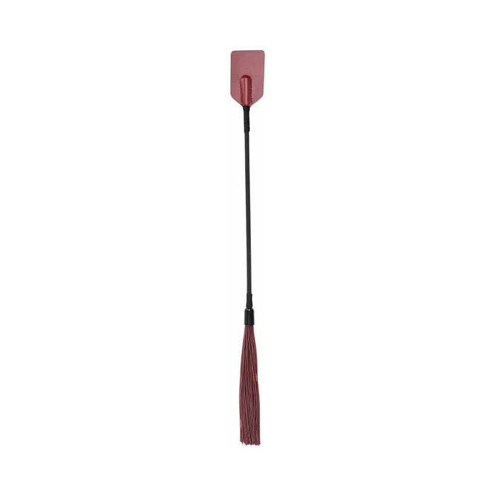 Sportsheets Saffron Tap & Tickle Dual - ended Crop And Silicone Flogger - SexToy.com