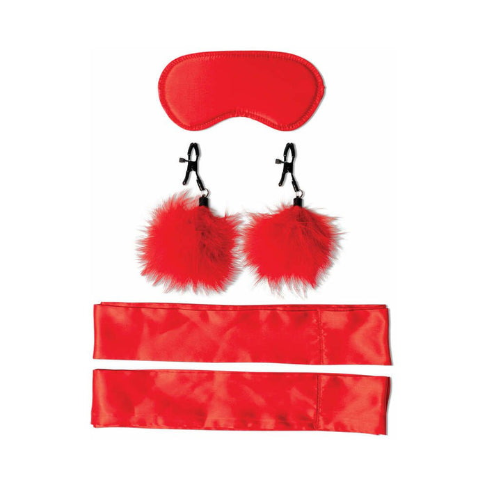 Sportsheets Sex & Mischief Amor Bondage Beginner Kit Red - SexToy.com