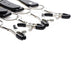 Spread Labia Spreader Straps with Clamps Black - SexToy.com