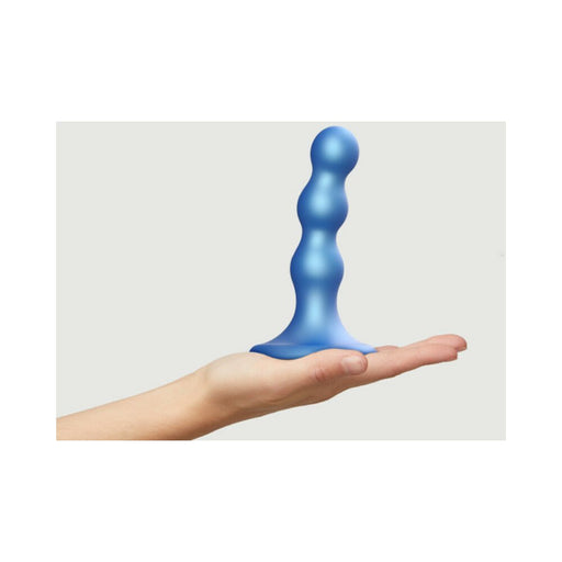 Strap - on - me Dildo Plug Balls S Metallic Blue - SexToy.com