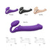 Strap - on - me Vibrating 3 Motors Strap On XL Purple - SexToy.com