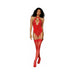 STRETCH LACE & VELVET GARTER TEDDY LIPSTICK RED O/S - SexToy.com