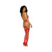 STRETCH LACE & VELVET GARTER TEDDY LIPSTICK RED O/S - SexToy.com