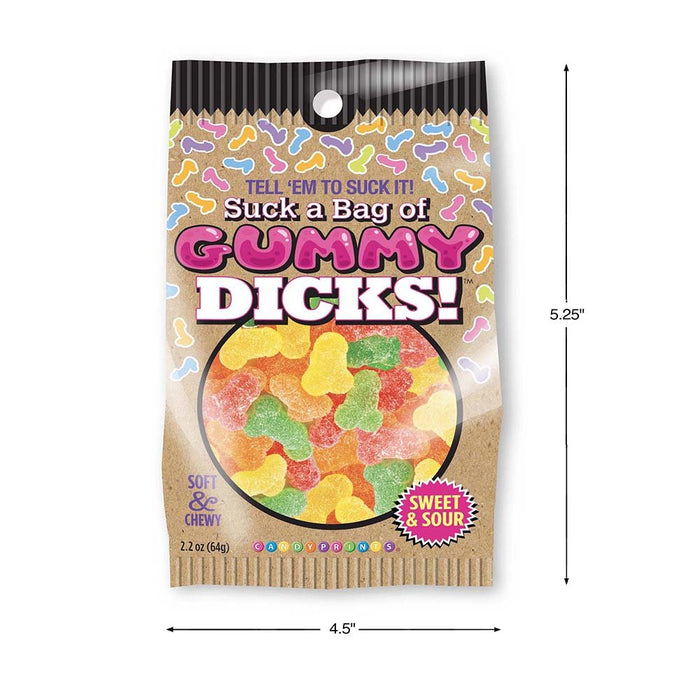 Suck A Bag Of Gummy Dicks 2.2 Oz. Bag - SexToy.com