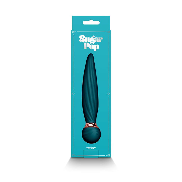 Sugar Pop Twist Gyrating Vibrator Teal - SexToy.com