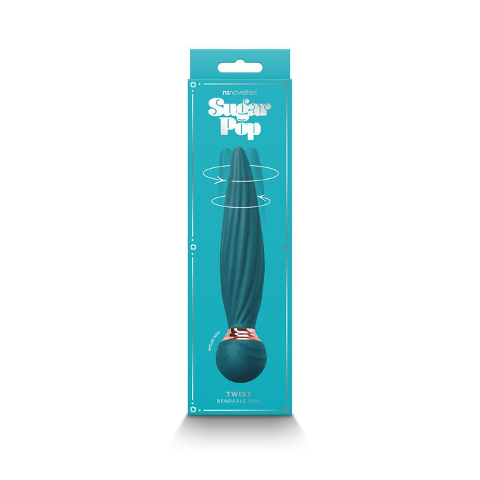 Sugar Pop Twist Gyrating Vibrator Teal - SexToy.com