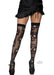 Sugar Skull Net Thigh Highs One Size - SexToy.com