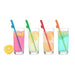 Super Fun Penis Party Straws 8 - pack Multicolor - SexToy.com