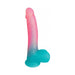 Sweet Sex 8.5 Lollicock Cotton Candy Dildo - Multi Color - SexToy.com