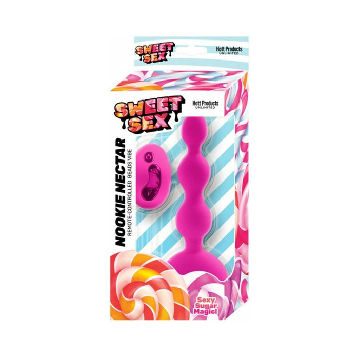 Sweet Sex Nookie Nectar Beads Vibe w/Remote - Magenta - SexToy.com