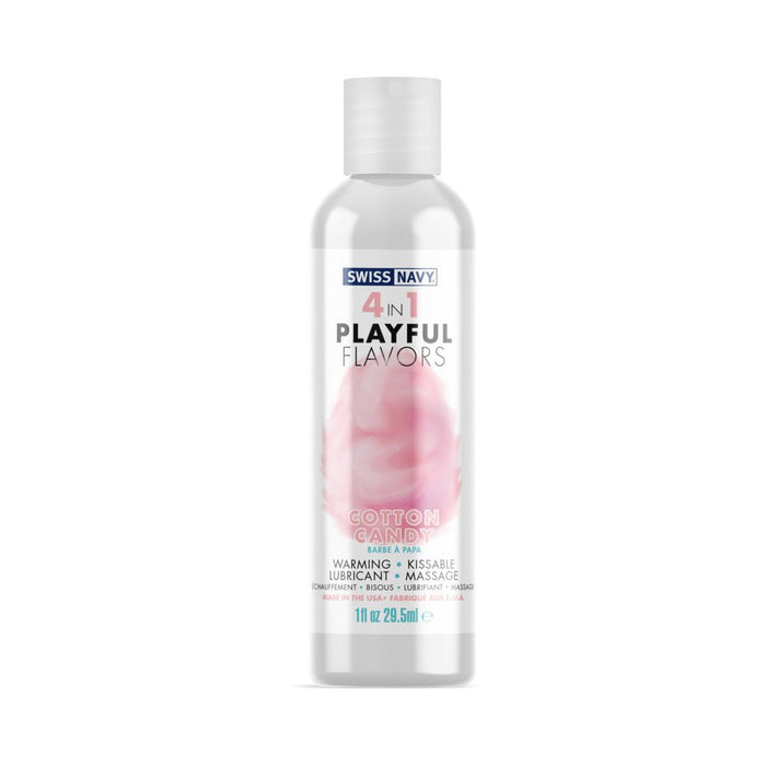 Swiss Navy 4 In 1 Playful Flavors Cotton Candy 1 Oz. - SexToy.com