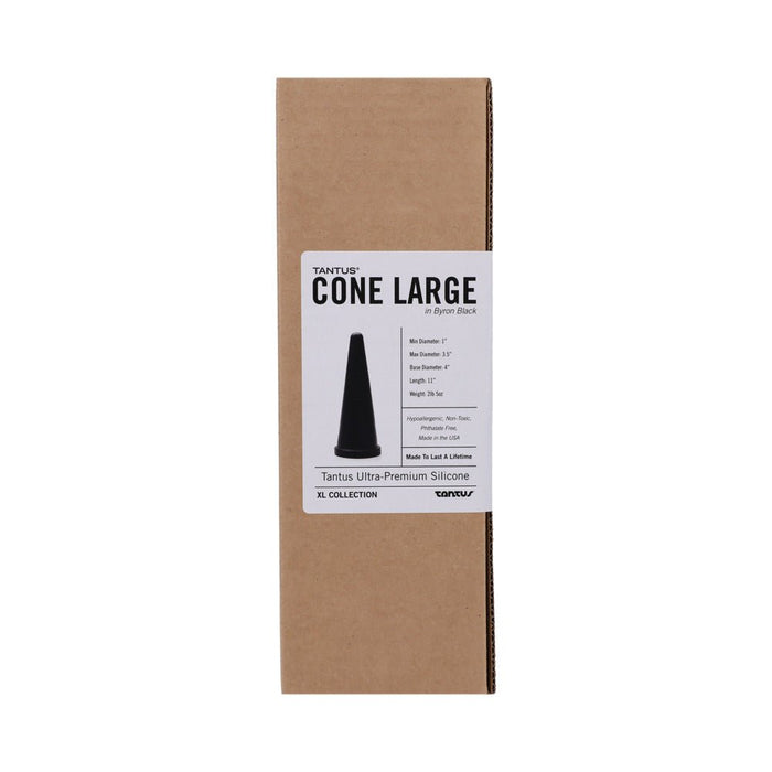 Tantus Cone Large - Onyx - SexToy.com