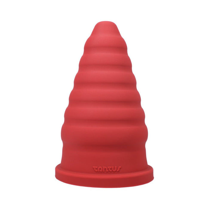 Tantus Cone Ripple - True Blood Red - SexToy.com