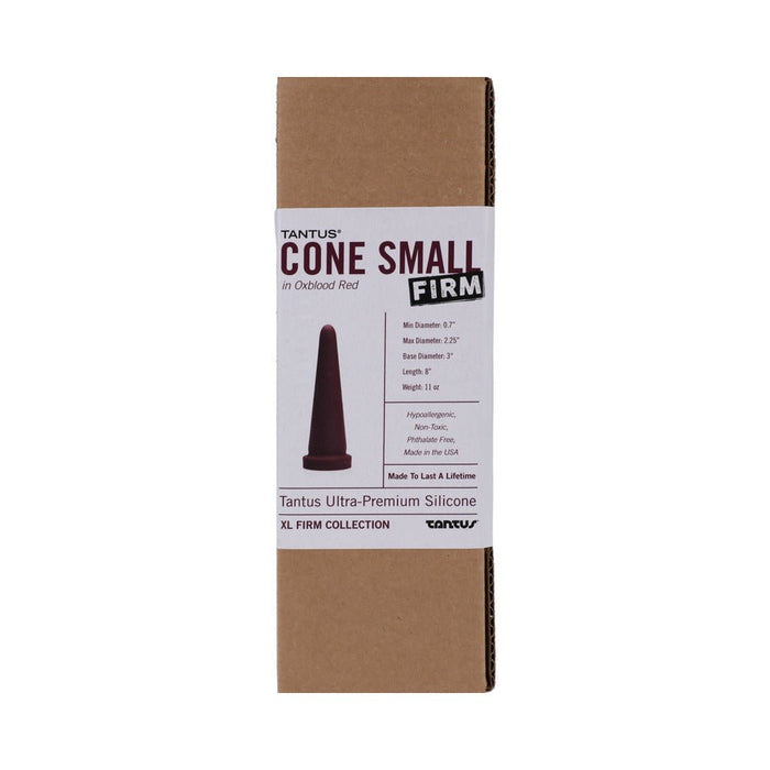 Tantus Cone Small Firm - Oxblood - SexToy.com