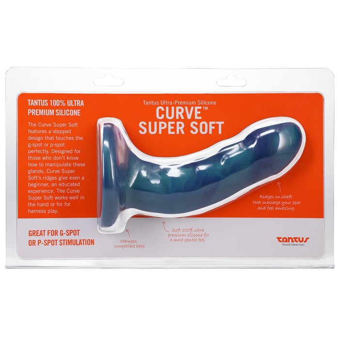 Tantus Curve 6.5 In. Dildo Soft Malachite - SexToy.com