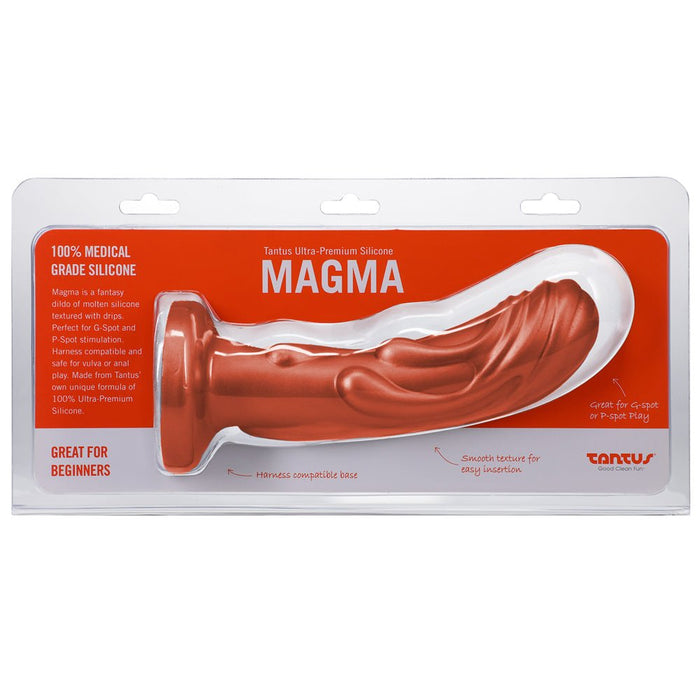 Tantus Magma 7 In. Fantasy Dildo Medium - firm Copper - SexToy.com