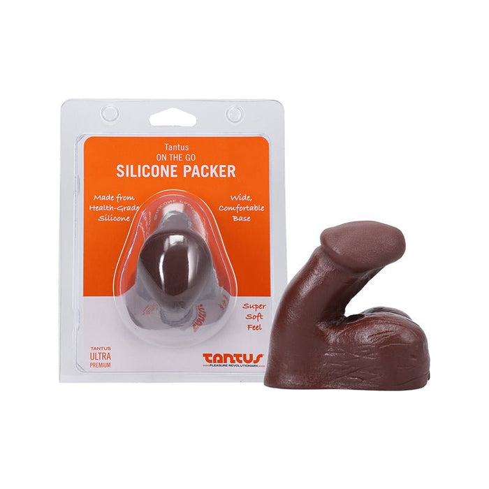 Tantus On The Go Silicone Packer Espresso (clamshell) - SexToy.com