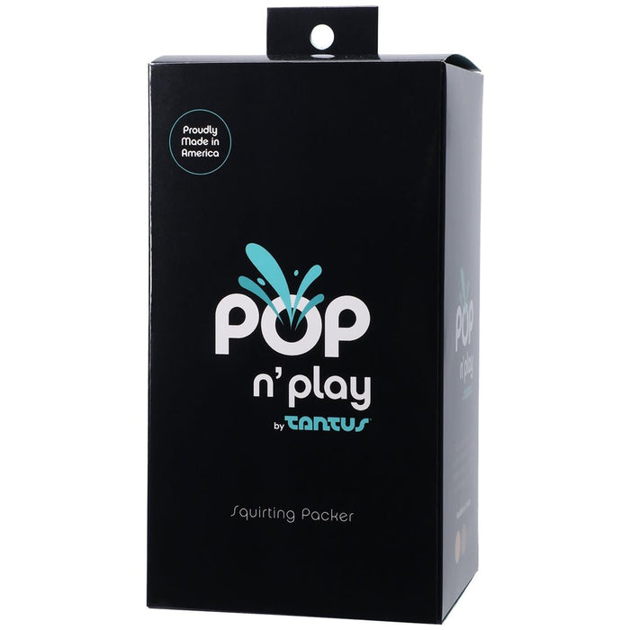 Tantus Pop N' Play Squirting Packer Espresso - SexToy.com