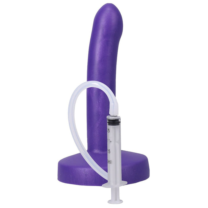 Tantus Pop Slim Squirting Dildo Indiglow - SexToy.com