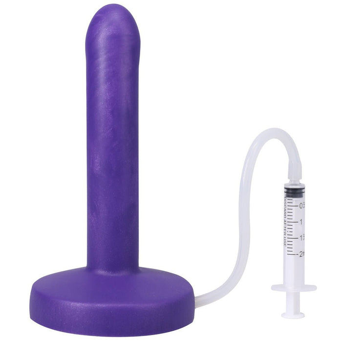 Tantus Pop Slim Squirting Dildo Indiglow - SexToy.com