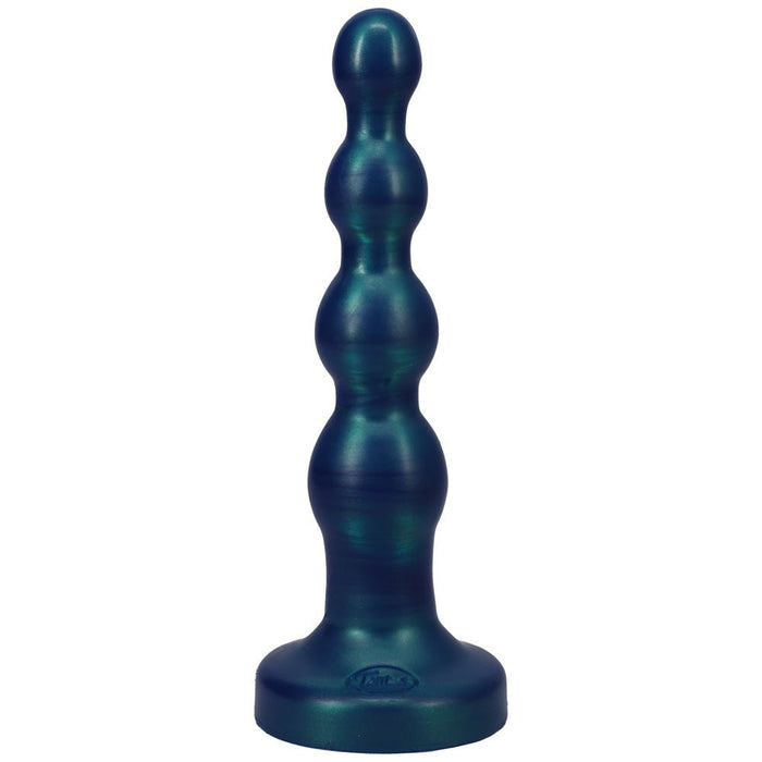 Tantus Ripple Large 8 In. Anal Beads Dildo Medium - firm Malachite - SexToy.com