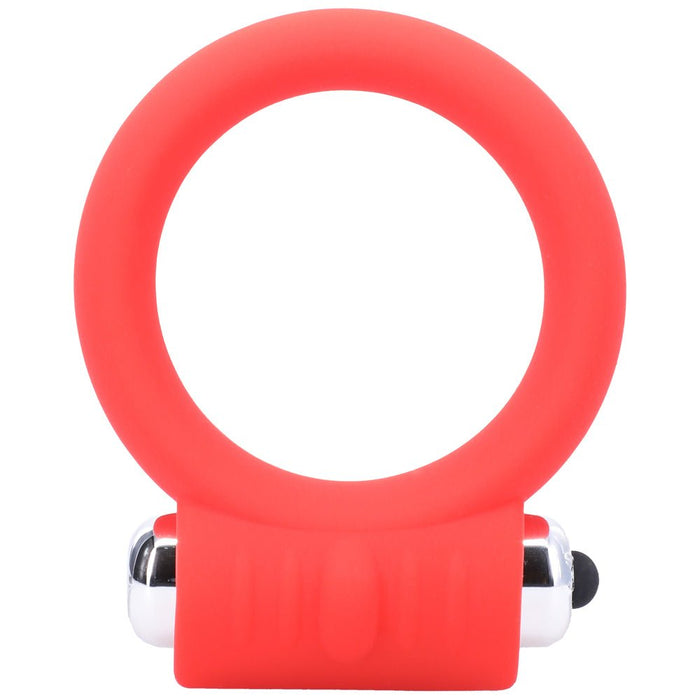 Tantus Vibrating C - Ring 2 - Red - SexToy.com