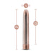 The Collection Lattice Limited Edition Rechargeable 7 In. Vibrator Rose Gold - SexToy.com