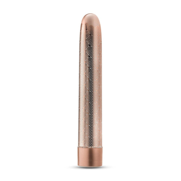 The Collection Lattice Limited Edition Rechargeable 7 In. Vibrator Rose Gold - SexToy.com