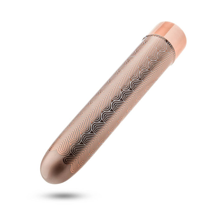 The Collection Lattice Limited Edition Rechargeable 7 In. Vibrator Rose Gold - SexToy.com