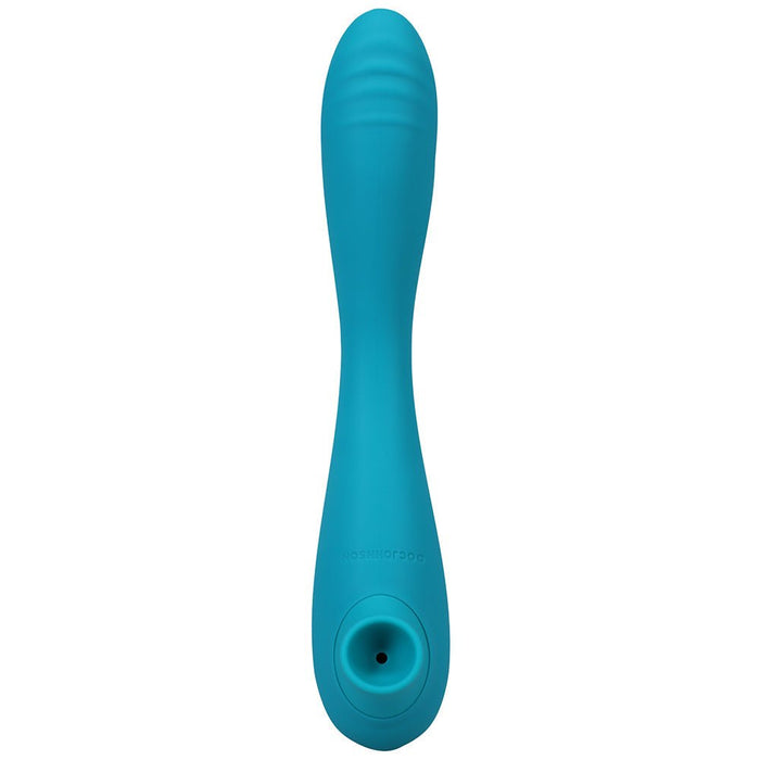 This Product Sucks Rechargeable Bendable Dual Ended Silicone Sucking Clitoral Stimulator & G - spot Vi - SexToy.com