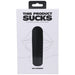 This Product Sucks Rechargeable Silicone Lipstick Sucking Clitoral Stimulator Black - SexToy.com