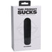 This Product Sucks Rechargeable Silicone Lipstick Sucking Clitoral Stimulator Black - SexToy.com