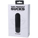 This Product Sucks Rechargeable Silicone Lipstick Sucking Clitoral Stimulator Black - SexToy.com