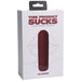 This Product Sucks Rechargeable Silicone Lipstick Sucking Clitoral Stimulator Red - SexToy.com