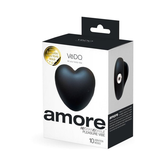 Vedo Amore Rechargeable Pleasure Vibe Black - SexToy.com