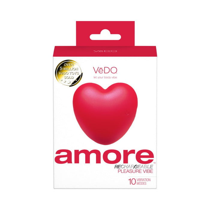 Vedo Amore Rechargeable Pleasure Vibe Red - SexToy.com