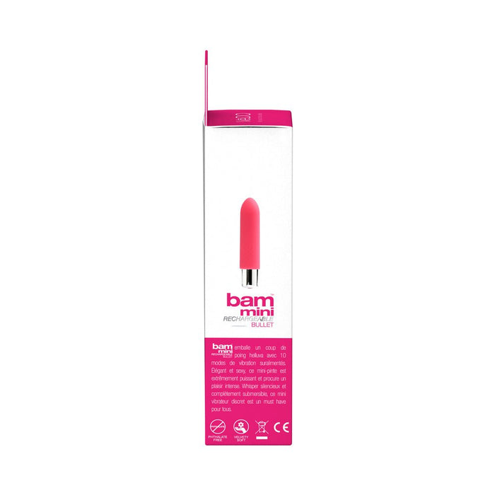 VeDO Bam Mini Rechargeable Bullet Vibe - Foxy Pink - SexToy.com