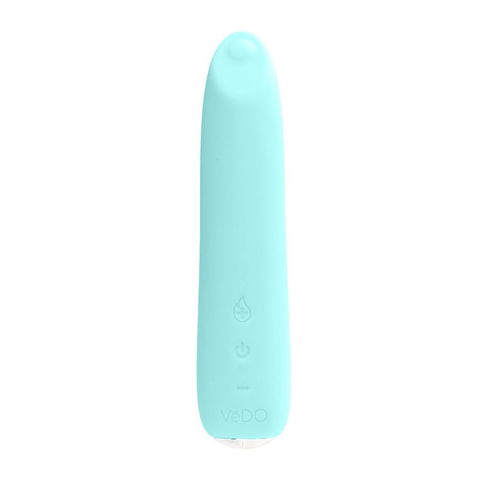 Vedo Boom Rechargeable Warming Silicone Slimline Vibrator Turquoise - SexToy.com