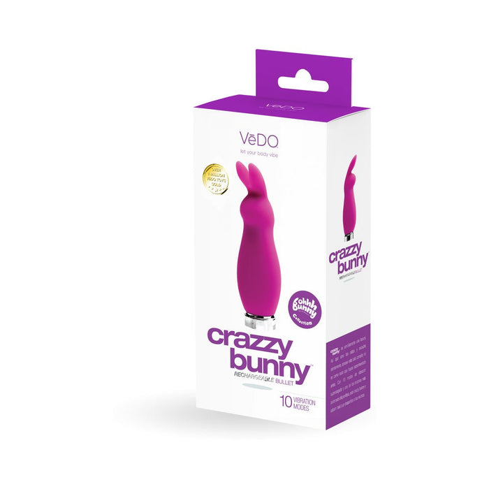 VeDO Crazzy Bunny Rechargeable Bullet - Perfectly Purple - SexToy.com