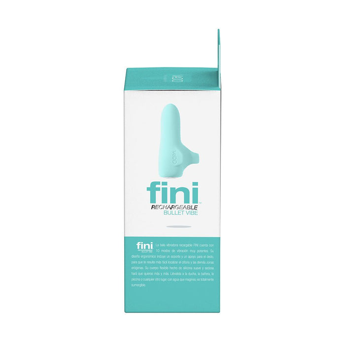 Vedo Fini Rechargeable Bullet Vibe Turquoise - SexToy.com