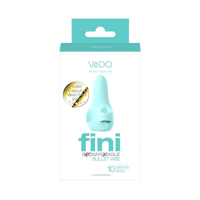 Vedo Fini Rechargeable Bullet Vibe Turquoise - SexToy.com