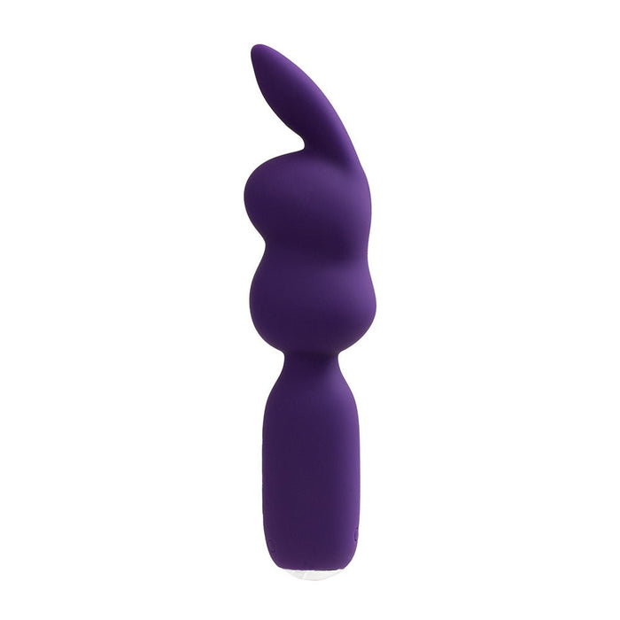 Vedo Hopper Bunny Rechargeable Silicone Mini Wand Vibrator Purple - SexToy.com