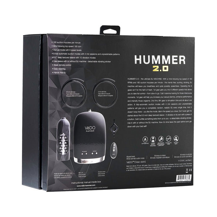 Vedo Hummer 2.0 Hands - Free BJ Machine - SexToy.com